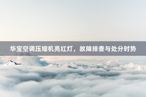 华宝空调压缩机亮红灯，故障排查与处分时势